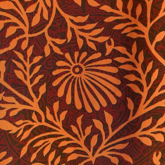 Bridgewater‎ Women's Orange Floral Ruffle Sleeve Dress Size 18W Lagenlook Retro - Picture 11 of 11